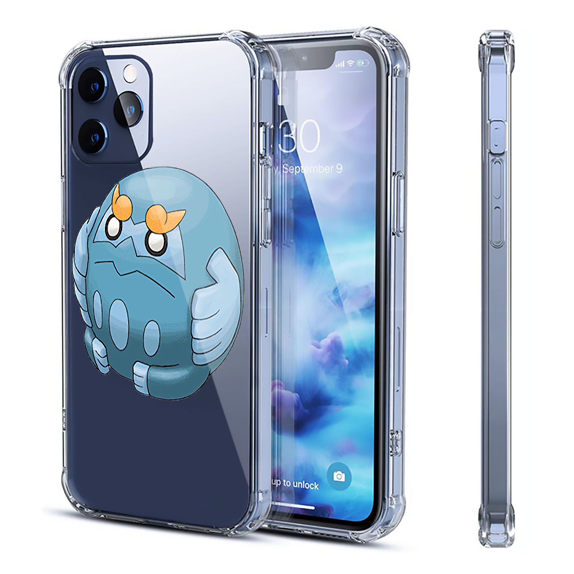 （画像用） ポケットモンスター Pokémon 【iPhone 12シリーズ対応】透明スマホケース（クリアソフトケース）